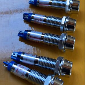 坂詰製作所 パネル取付タイプLED DUL シリーズ 発光色:赤 電圧:5V(抵抗内蔵) 取付穴:6mm 5個セット