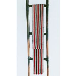 japanese antique 会津織帯、タペストリー、テーブルランナー