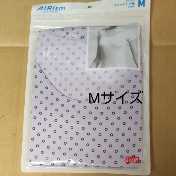 ユニクロ エアリズム 半袖Tシャツ レディースMサイズ、Uネック