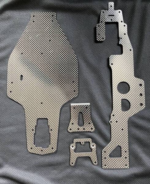 TAMIYA EGRESS イグレス 2013 ロワデッキ アッパーデッキ ダンパーステー 前後 カーボン タミヤ TRF