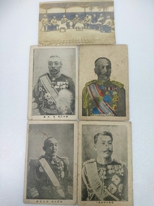 戦前 絵葉書 明治 奉天 陸軍大将 海軍大将 総司令部 閑院中将宮殿下 兒玉源太郎 鮫島具規 奥保鞏 大日本帝国 4枚 h39 