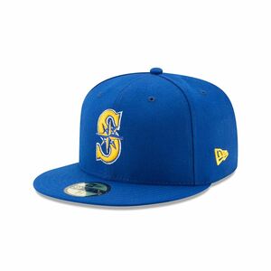 USA正規品 「7.1/2」 新品 Newera ニューエラ オーセンティック 59FIFTY 公式 シアトル マリナーズ ALT ロイヤルブルー 青 MLB イチロー