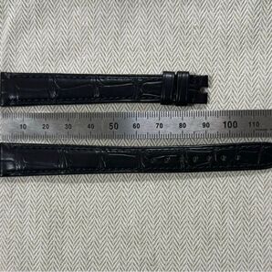 新品未使用品 ブランパン 時計ベルト ネイビー バンド レザーベルト 腕時計用 寸長 レディース 15mm