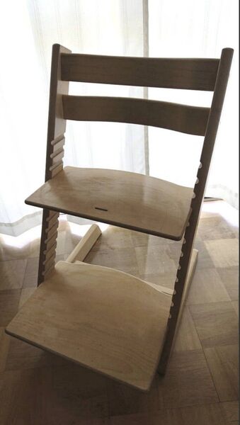 ■禁煙ペットなし■延長グライダー付 STOKKE ストッケ TRIPP TRAPP トリップトラップ キッズチェア ベビーチェア
