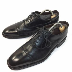 【リーガル】本物 REGAL 靴 24.5cm 黒 ストレートチップ ビジネスシューズ 内羽根式 本革 レザー 男性用 メンズ 日本製