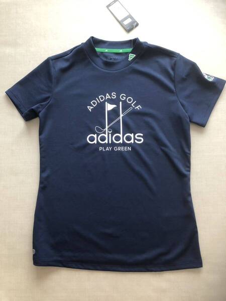 新品・未使用 adidas ゴルフ 半袖シャツ ◆M ◆ NMJ59 ネイビー アディダス