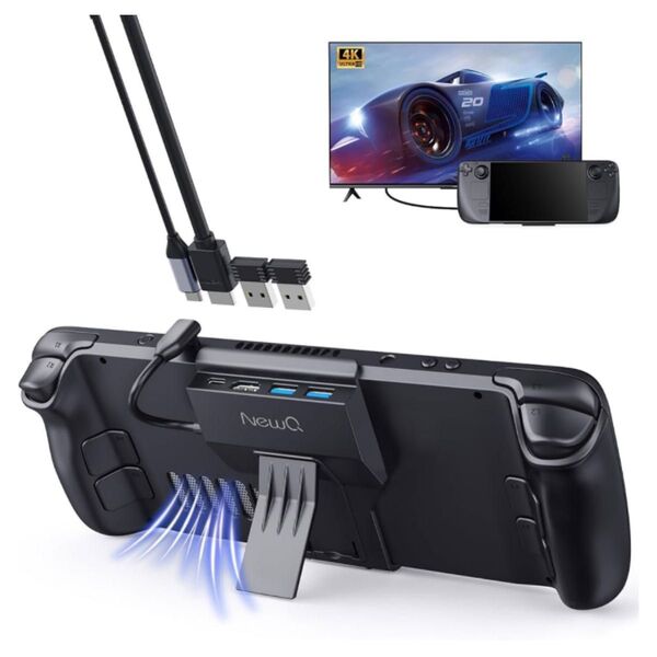 スチームデッキOLEDドック4-in-1スチームデッキドッキングステーションHDMI 2.0 4K@60Hz2 USB-A3.0