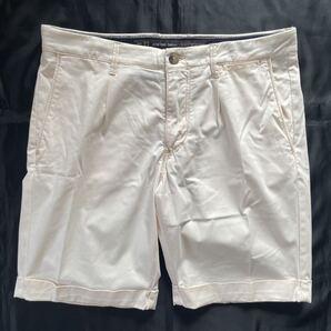 【JACOB COHEN ヤコブコーエン ACADEMY アカデミー 】イタリア製 ビンテージ加工 ショート チノパンツ 33インチ オフホワイト