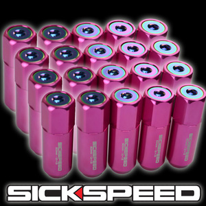 SICKSPEED cap attaching nut pink P1.25 60mm JDM USDM Schic Speed wheel nut aluminium nut Nissan Suzuki Subaru 