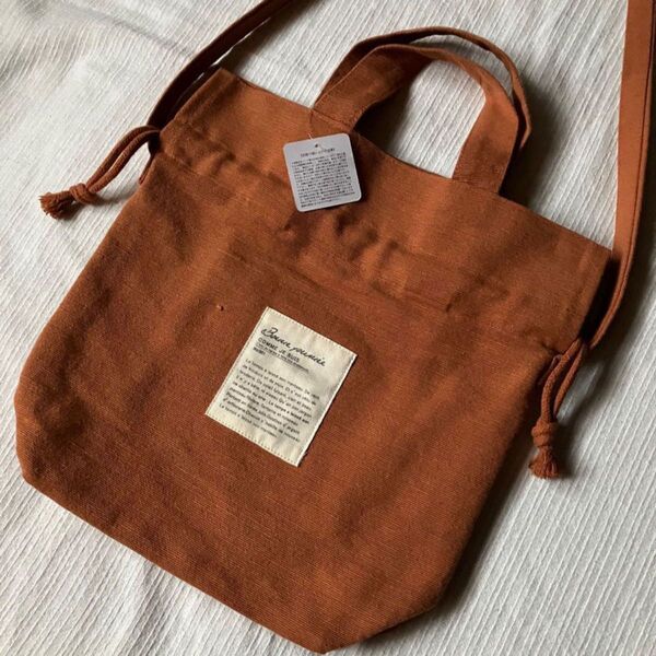 新品 タグ付き ショルダーバッグ トートバッグ キャンバス ショルダー バッグ 2way 肩掛け 軽量 斜めがけ エコバッグ
