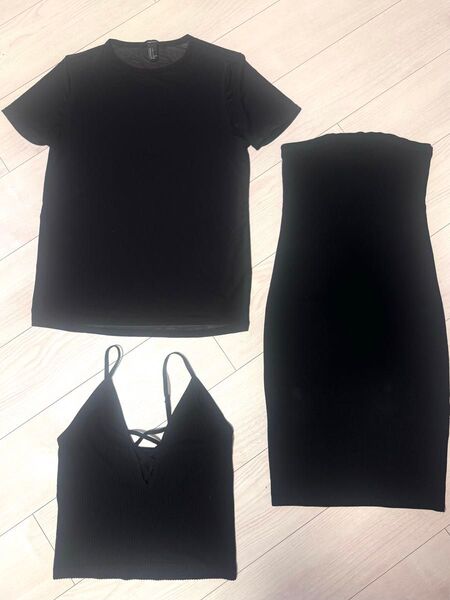 Forever21 キャミ・カットソー・ワンピース 3点セット!!