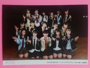 AKB48 2019 7/15 17:00 「パジャマドライブ」 劇場公演 生写真 L版