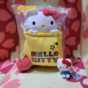 【サンリオ】★当たりくじラストワン賞ティッシュボックスカバー&マスコット★キティちゃん★
