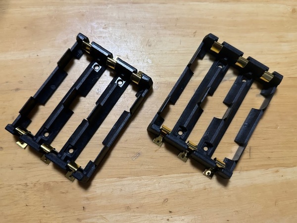 18650 電池ホルダー 電池ボックス 1セル 2セル 3セル バッテリー 3.7v 7.4v 11.1v 対応 直列 並列対応 2個 セット ラジコン 工作
