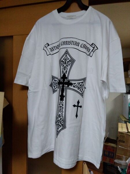 Tシャツ クリスチアンクロス XLサイズ Oレプリカmadeinkorea
