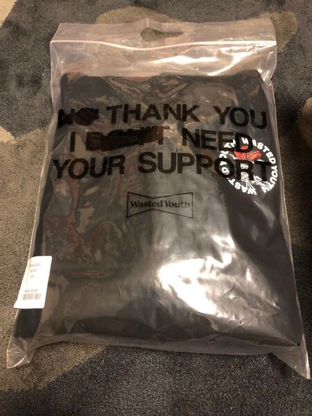 Wasted Youth / Heavy Weight Hoodie / Black / 2XL
