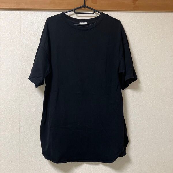 ジーユー GU チュニック Tシャツ 半袖Tシャツ ロングシャツ