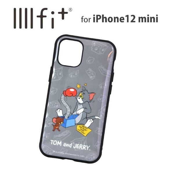 ◆送料無料◆新品◆IIIIfit◆iPhone 12 mini用プロテクトジャケット◆トムとジェリー◆TMJ-80B グレー◆即決◆