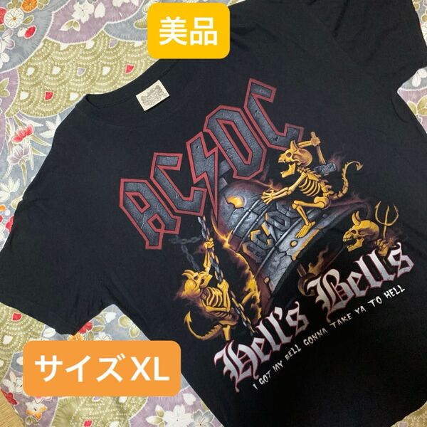 ACDC Tシャツ ヘヴィメタル バンド 美品 Hell's & Bells