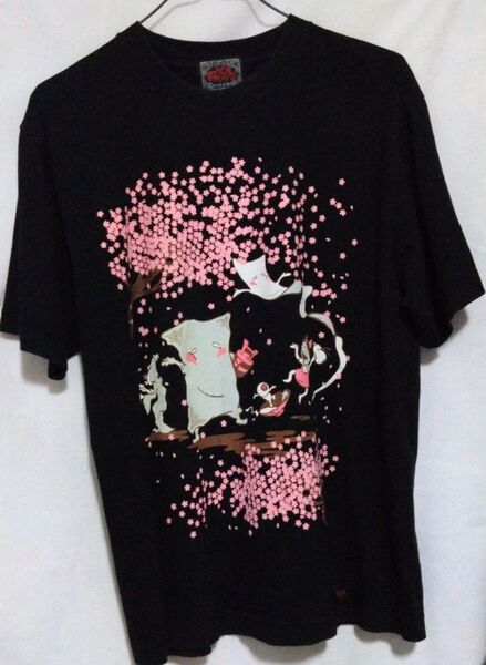 【USED】激レア★ゲゲゲの鬼太郎 Tシャツ 花見 妖怪呉服 ぬらりひょん