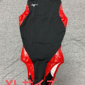 【生産終了】MIZUNO 水球水着 ブラック×レッド XLサイズ ウォーターポロ ミズノ 競泳水着