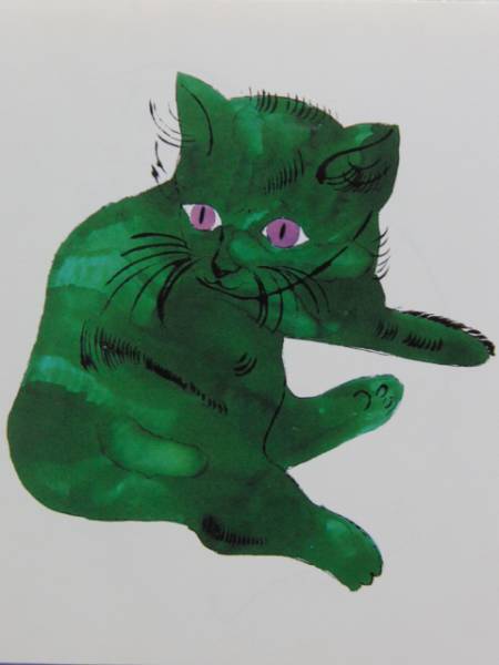 Andy Warhol, Ohne Titel (Katze), Seltenes Kunstbuch, Schönheitsprodukte, Neu mit Rahmen, iafa, Malerei, Ölgemälde, Tierbilder