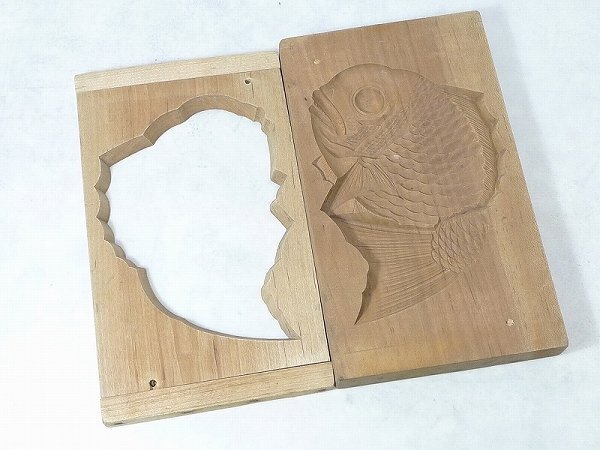 Yahoo!オークション -「菓子 木型 鯛」(木工、竹工芸) (工芸品 Yahoo!オークション -「菓子 木型 鯛」(木工、竹工芸) (工芸品
