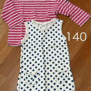 3can4on 女の子トップス2枚 140