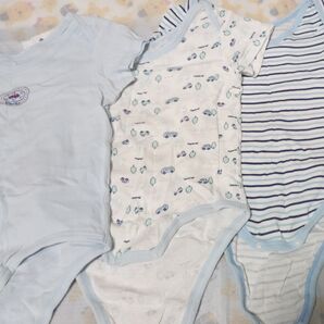ベビー肌着 半袖ロンパース 3枚セット