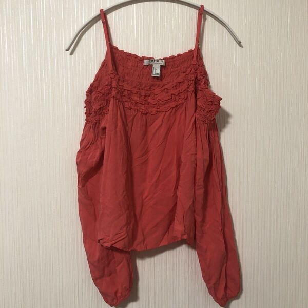 未使用 フォーエバー21 L 肩出し キャミソール ブラウス シャツ ファッション 衣類 服