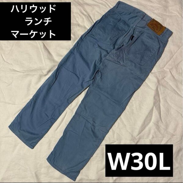 パンツ ブルーブルーHRMハリラン 聖林公司 ドット 古着 レア