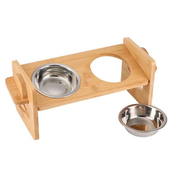 犬 猫ボウル フードボウル 4段階調整 ペットウォーターボウル うさぎ フードスタンド ペット用食器台 ペット フードボウル付