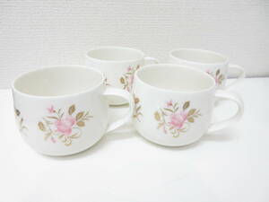 極美品■SEYEI セーエー陶器 カップのみ４客セット コーヒーカップ ティーカップ 管理1907 L-5