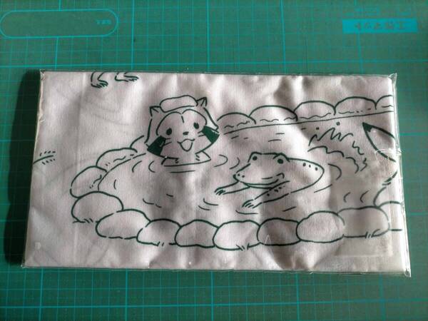 日本 手拭い 鳥獣戯画 ラスカル あらいぐま ラスカル 手ぬぐい ハンカチ タオル Choju jinbutsu giga raccoon Rascal Japanese hand towel