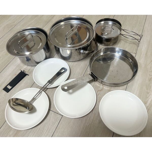 アウトドア調理器具 クッカーセット 12pcs アウトドア クッカー セット