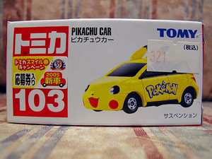* Pokemon Tomica 103 Пикачу машина TOMY PIKACHU CAR снят с производства 