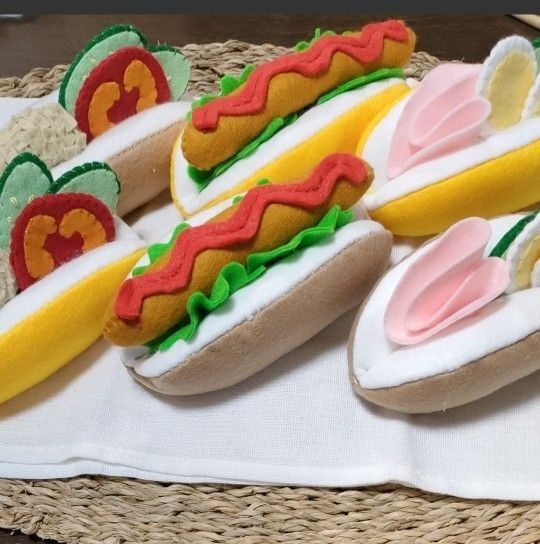 フェルトままごと ロールパンセット