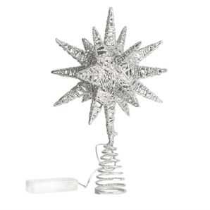 金星ペンダント クリスマスツリーペンダントスター 五角形 装飾ツリートップ 雪の結晶