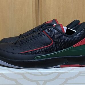 新品 国内正規品 NIKE AIR JORDAN 2 RETRO LOW DV9956-006 US9.5 27.5cm BLACK CEMENT GREY FIRE RED ナイキ ジョーダン 2 グッチカラー