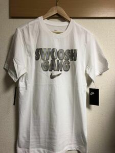 新品 海外正規品 日本未発売 NIKE SWOOSH GANG T-SHIRT Sサイズ ナイキ スウッシュ ギャング Tシャツ WHITE シュプリーム supreme