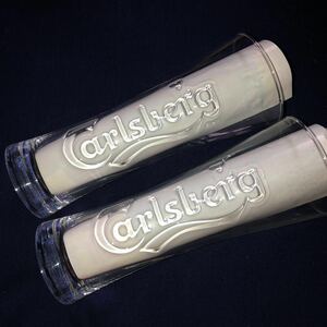 激レア非売品 Carlsberg カールスバーグ ビールグラス タンブラー 2個セット ノベルティ