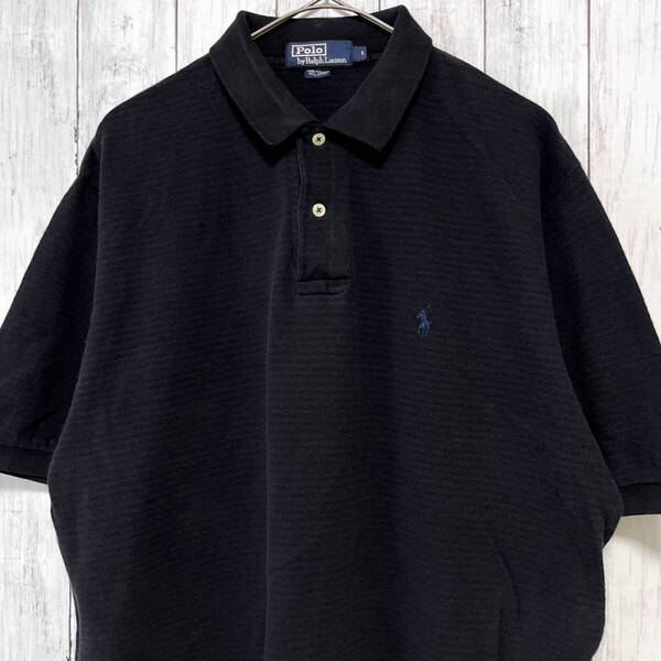 ラルフローレン Ralph Lauren ポロシャツ 半袖シャツ メンズ ワンポイント コットン100% Lサイズ 5‐970