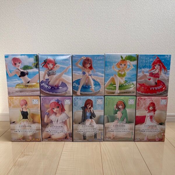 五等分の花嫁 Aqua Float Girls ぬーどるストッパーフィギュア 10種セット