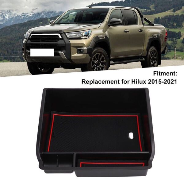 ハイラックス Hilux 2015-2021 専用 中央アームレスト収納ボックス 肘掛け コンソールボックス 車用収納ボックス