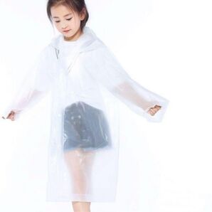 新品未使用 薄手 軽量 レインコート カッパ 透明 雨具