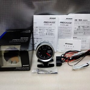 送料無料 PIVOT PT6-L 60パイ タコメーター 青照明 シフトランプ PRO GAUGE タコメーター 回転計 ピボット