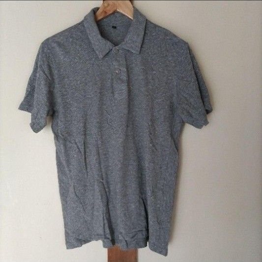 【L美品】無印良品 コットン/ヘンプ ポロシャツ