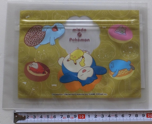《送料無料》未開封・新品★ミスタードーナツ×ポケットモンスター 福袋の一部 ジッパーバッグ 1枚★ミスド ポケモン