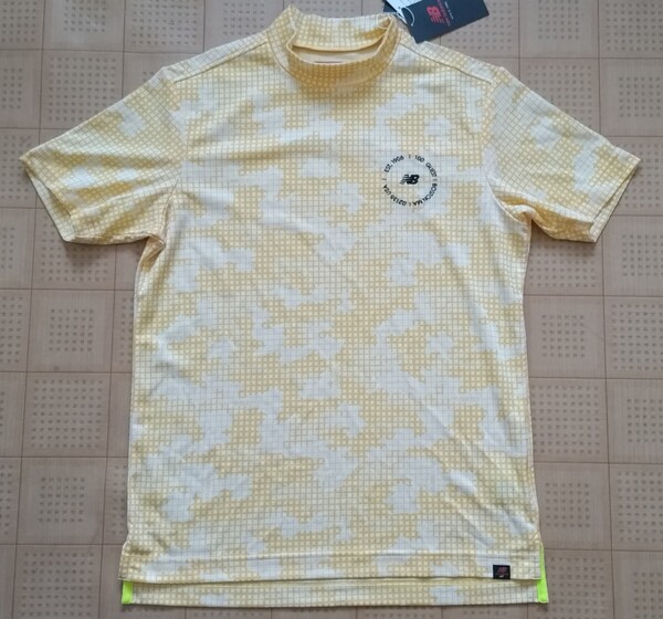 即決新品 New Balance GOLF モックネックシャツ イエロー 4サイズ Mサイズ相当 ニューバランス ゴルフ