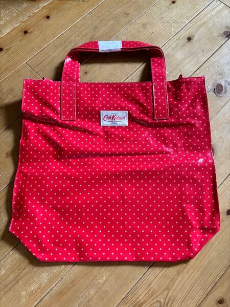 Cath Kidston キャスキッドソン キャリーオールバック ミニドット レッド